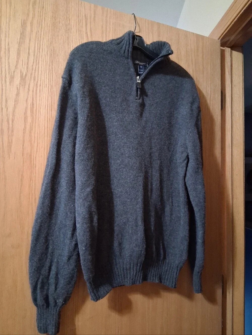 Blumarine Uomo men's sweater, 100% Wool, Size: XL, Made in Italy, Charcoal